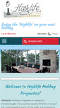 Mobile Screenshot of highlifeholidayproperties.com.au